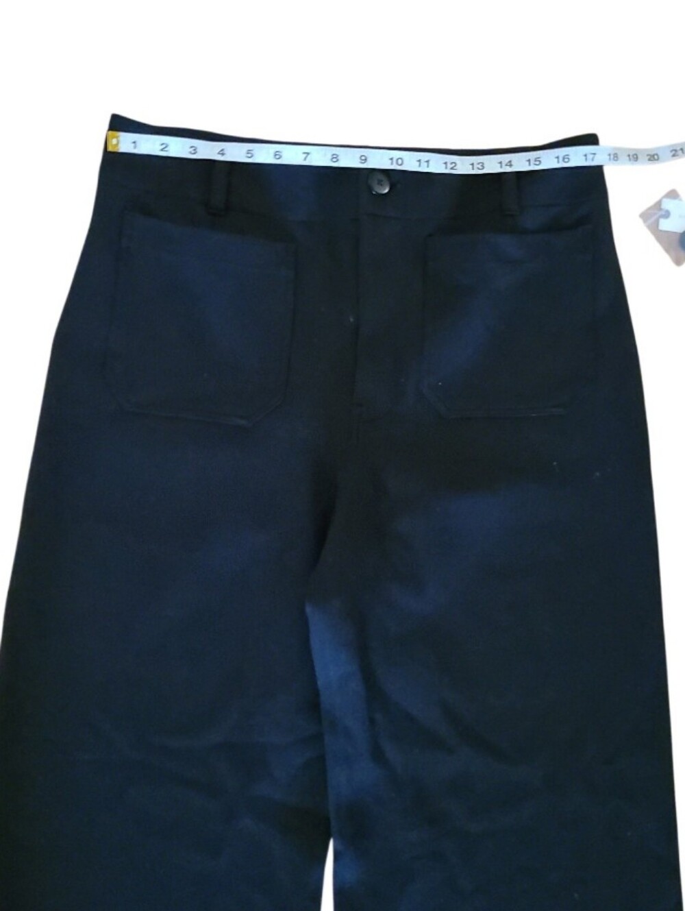 NWT Maeve Anthroplogie The Collette Wide Leg Full Length Pants Black - Picture 14 of 16